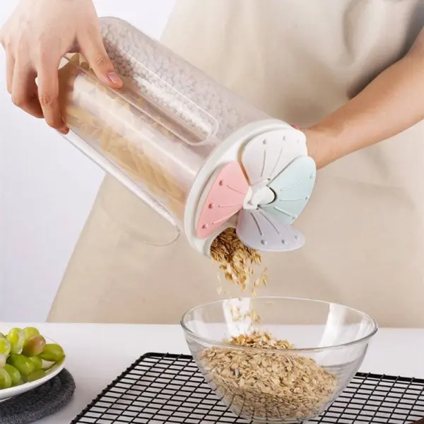 منظم بقوليات 4 خانات بغطاء منفصل - Legume Organizer with 4 Compartments and Separate Lids