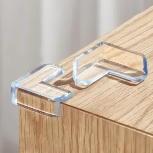 Alternative view of حامي زوايا أثاث سيليكون شفاف 4 قطع لحماية الأطفال من الإصابات - Transparent Silicone Furniture Corner Protectors 4 Pieces for Child Safety