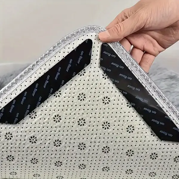 طقم مثبت سجاد ومشايات 4 قطع قابل للغسيل لإعادة الاستخدام - Washable Reusable Rug & Mat Grippers Set 4 Pieces