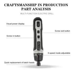 Alternative view of مفك إلكتروني لاسلكي 41 قطعة قابل للشحن - Electric Screwdriver Set 41 Pieces Rechargeable
