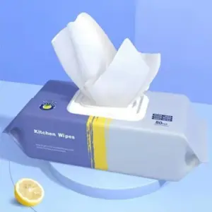 Alternative view of مناديل مطبخ مبللة 80 قطعة لتنظيف وإزالة الدهون والزيوت والأتربة - Kitchen Degreasing Cleaning Wipes 80 Sheets