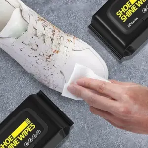 Alternative view of باكت مناديل مبللة لتنظيف وتلميع الأحذية 80 قطعة – Wet Wipes for Shoe Cleaning & Polishing 80 Sheets Pack