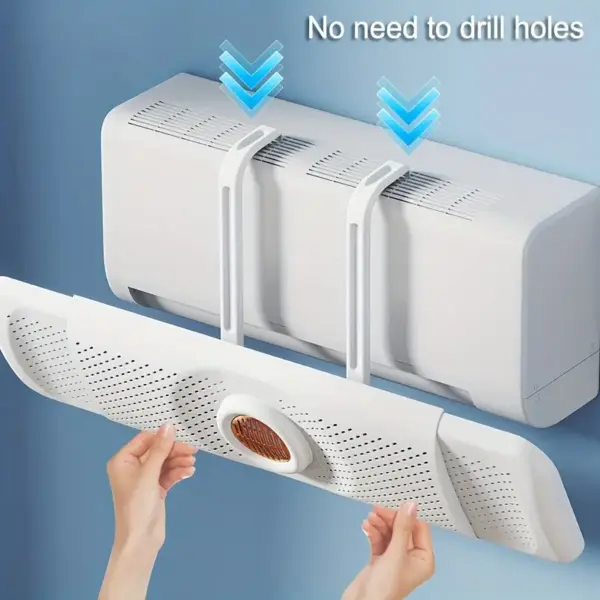 موزع هواء التكييف لتشتيت وتغيير اتجاه الهواء - Adjustable AC Airflow Deflector
