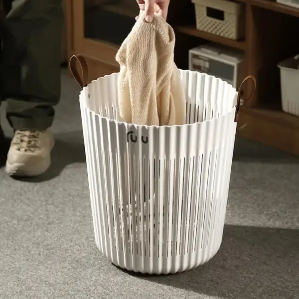 باسكت غسيل مرن بيدين لحمل وتنظيم الملابس وألعاب الأطفال - Flexible Laundry Basket with Dual Handles for Clothes & Kids’ Toys