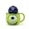 مج كورتي البعبع بورسلين بغطاء كاب - Mike Wazowski Porcelain Mug with Cap Lid