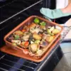 صينية تحمير بدون دهون في الفرن بشبكة غير لاصقة - Non Stick Oven Roasting Tray with Rack