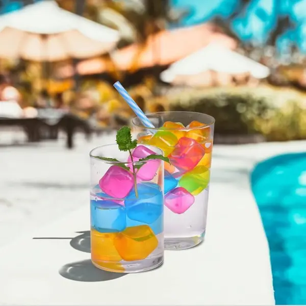 مكعبات ثلج بلاستيك قابلة لإعادة الاستخدام - Reusable Plastic Ice Cubes