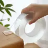 شريط لزق دبل فيس شفاف قوي سهل القص والاستخدام - Transparent Double Sided Tape Easy to Cut & Use