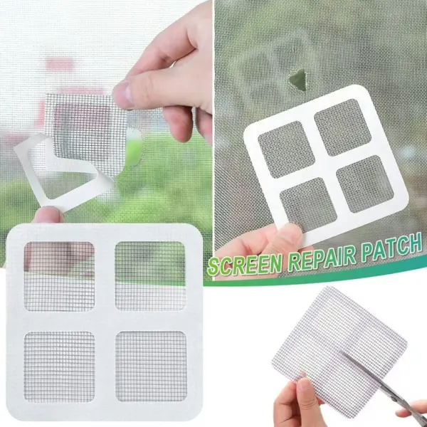 طقم معالج انقطاع سلك الشبابيك 10 قطع – Window Screen Repair Kit 10Pcs