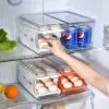 علبة بيض أكريليك 2 دور تسع حتى 24 بيضة – Acrylic 2 Tier Egg Storage Box Holds up to 24 Eggs