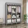 دولاب ملابس 3 درف بغطاء سهل الفك والتركيب لغرف النوم والدريسنج والأطفال - Wardrobe Closet with 3 Doors & Easy Assembly for Bedrooms Dressing Rooms and Kids’ Spaces