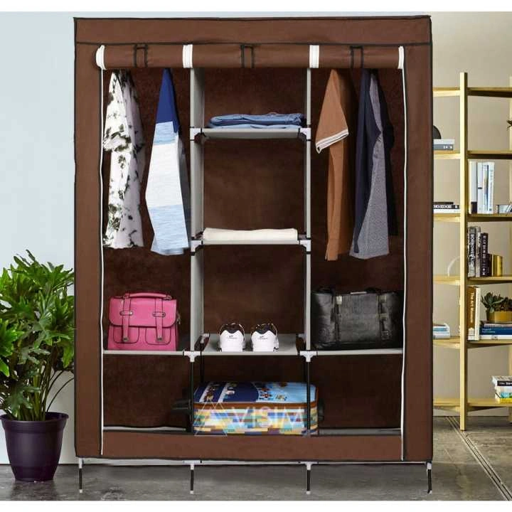 دولاب ملابس 3 درف بغطاء سهل الفك والتركيب لغرف النوم والدريسنج والأطفال - Wardrobe Closet with 3 Doors & Easy Assembly for Bedrooms Dressing Rooms and Kids’ Spaces - Image 4