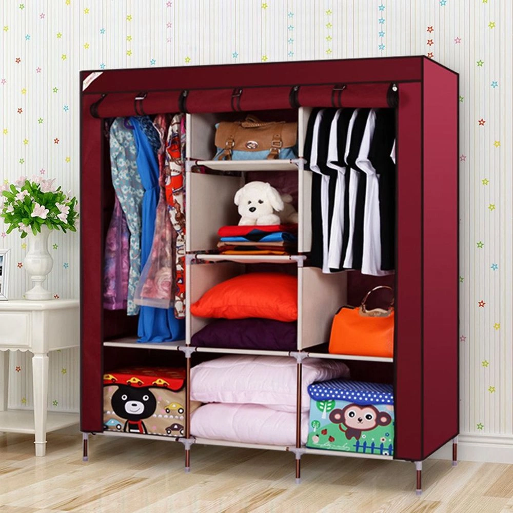 دولاب ملابس 3 درف بغطاء سهل الفك والتركيب لغرف النوم والدريسنج والأطفال - Wardrobe Closet with 3 Doors & Easy Assembly for Bedrooms Dressing Rooms and Kids’ Spaces - Image 12