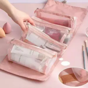 Alternative view of شنطة ميك اب وتربروف 4 قطع قابلة للفصل للخروج والسفر – Waterproof Makeup Bag Set of 4 Detachable Pieces for Travel & Daily Use