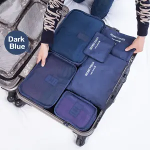 Alternative view of مجموعة منظم حقائب شنط السفر 6 قطع وتربروف لسهولة الترتيب والاختيار – Waterproof Travel Luggage Organizer Set 6 Pieces for Easy Packing & Quick Selection