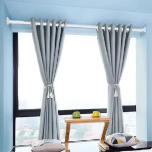 Alternative view of ماسورة استانليس قابلة لتعديل الطول متعددة الاستخدام للستائر وتعليق الملابس – Adjustable Stainless Steel Rod for Curtains & Clothes