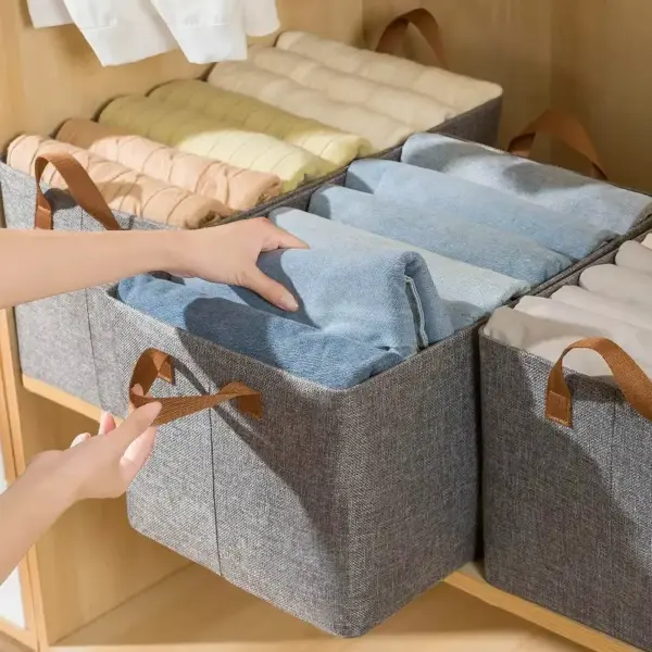 منظم ملابس معدني قابل للطي للبناطيل والتيشرتات والقمصان بيد لسهولة الحمل – Foldable Metal Clothes Organizer for Pants T Shirts & Shirts with Handle