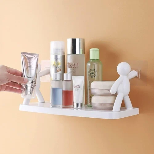 رف مودرن لتنظيم وحمل أدوات المطبخ والحمام بلزق دبل فيس قوي - Modern Kitchen & Bathroom Organizer Shelf With Strong Double - Sided Adhesive - Image 5