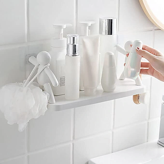 رف مودرن لتنظيم وحمل أدوات المطبخ والحمام بلزق دبل فيس قوي - Modern Kitchen & Bathroom Organizer Shelf With Strong Double - Sided Adhesive - Image 7