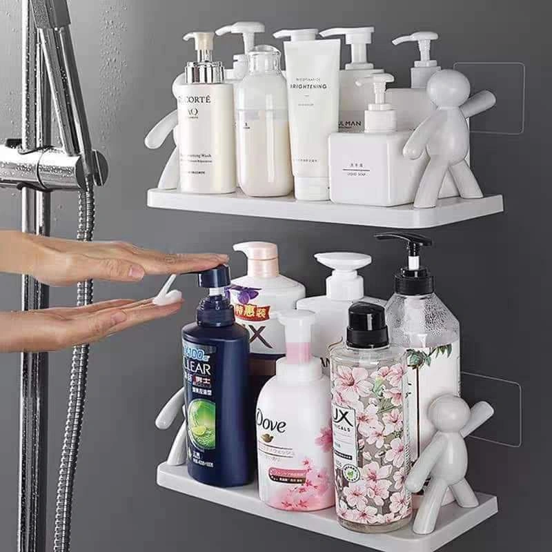 رف مودرن لتنظيم وحمل أدوات المطبخ والحمام بلزق دبل فيس قوي - Modern Kitchen & Bathroom Organizer Shelf With Strong Double - Sided Adhesive - Image 8