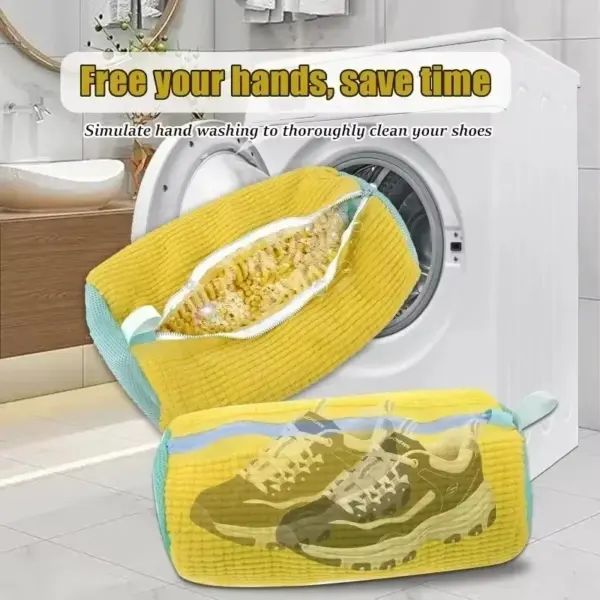 شنطة غسيل أحذية للغسالة قابلة لإعادة الاستخدام – Reusable Shoe Laundry Bag for Washing Machine
