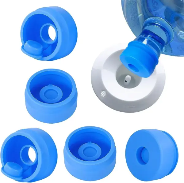 غطاء قارورة سيليكون مانع لسقوط وتسريب المياه اثناء التركيب – Silicone Water Bottle Cap Leak & Spill Proof During Installation