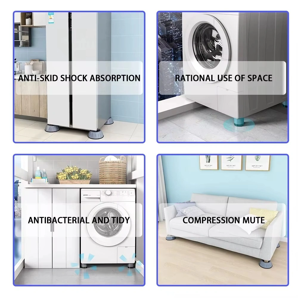 قواعد منع الاهتزاز للغسالات والأجهزة المنزلية 4 قطع – Anti Vibration Pads for Washing Machines & Home Appliances 4 Pieces - Image 5