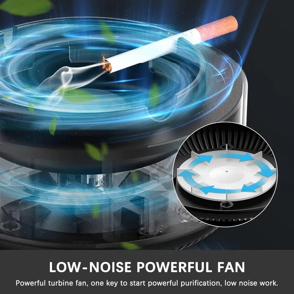 طفاية سجاير شيك بتشفط الريحة وتعطر المكان - Elegant Smoke-Cancelling Ashtray with Fragrance Filter - Image 3