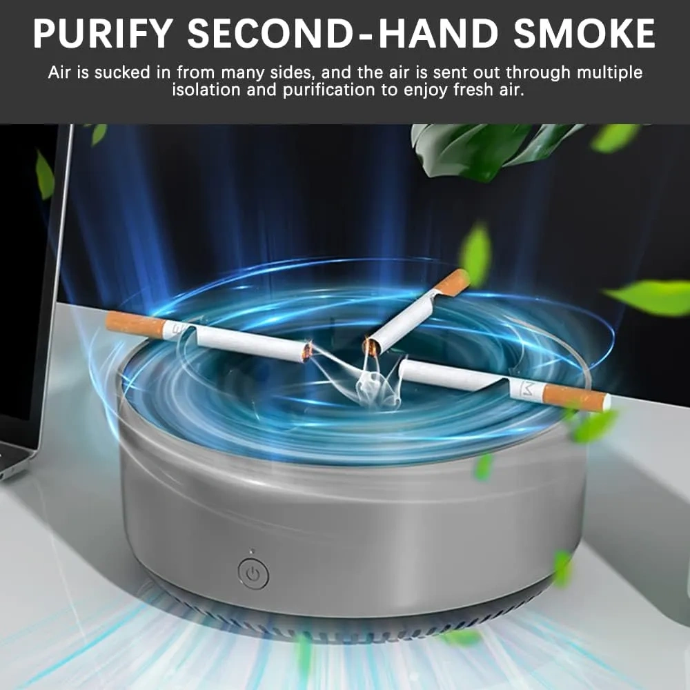 طفاية سجاير شيك بتشفط الريحة وتعطر المكان - Elegant Smoke-Cancelling Ashtray with Fragrance Filter - Image 5