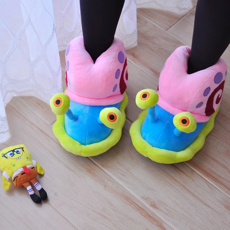 لكلوك الحلزون سريع فرو لتدفئة الرجل والتغلب على برد الشتاء - Furry Snail Slippers for Warm Feet in Winter - Image 2
