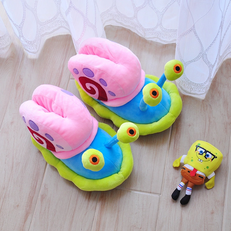 لكلوك الحلزون سريع فرو لتدفئة الرجل والتغلب على برد الشتاء - Furry Snail Slippers for Warm Feet in Winter - Image 3