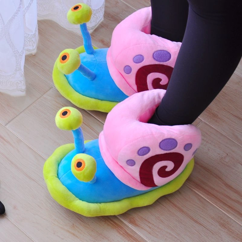 لكلوك الحلزون سريع فرو لتدفئة الرجل والتغلب على برد الشتاء - Furry Snail Slippers for Warm Feet in Winter - Image 7