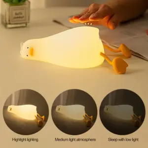 Alternative view of وناسة ميني شكل بطة من السيليكون بوصلة يو اس بي للشحن - Mini Fun Duck Shaped Silicone USB Charging Light
