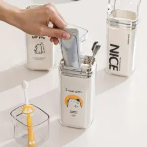 Alternative view of حامل فرش ومعجون أسنان – Toothbrush & Toothpaste Holder