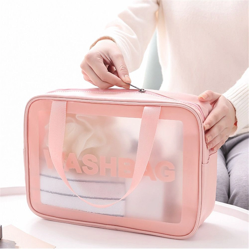 مجموعة شنط وتربروف 3 قطع بمقاسات مختلفة لتنظيم الميكب وأدوات العناية - Waterproof Makeup & Care Organizer Bags Set 3 Pieces in Different Sizes - Image 3