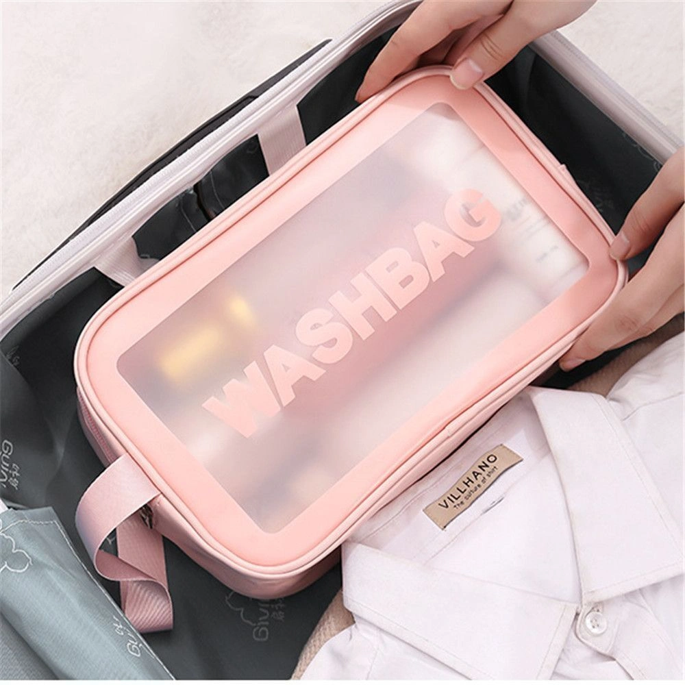 مجموعة شنط وتربروف 3 قطع بمقاسات مختلفة لتنظيم الميكب وأدوات العناية - Waterproof Makeup & Care Organizer Bags Set 3 Pieces in Different Sizes - Image 4