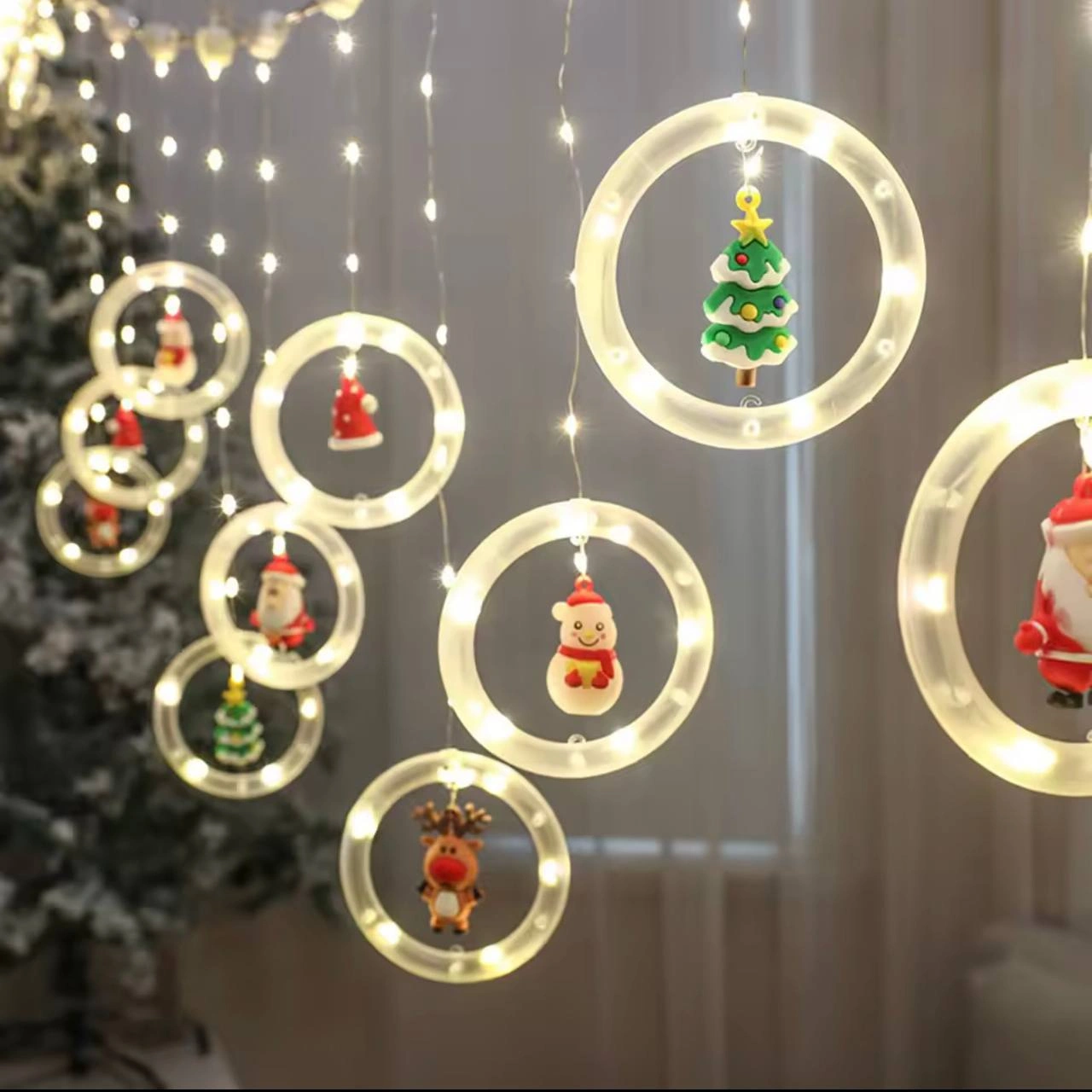 ستارة الكريسماس المضيئة 3.5 متر - Christmas LED Light Curtain 3.5 Meter - Image 3