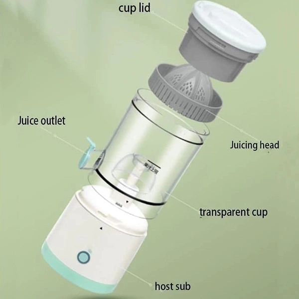 عصارة فواكه كهربائية للبرتقال والبطيخ قابلة للشحن بمنفذ يو اس بي - Electric Fruit Juicer for Oranges & Watermelon USB Rechargeable - Image 5