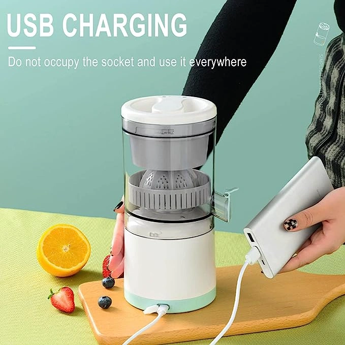 عصارة فواكه كهربائية للبرتقال والبطيخ قابلة للشحن بمنفذ يو اس بي - Electric Fruit Juicer for Oranges & Watermelon USB Rechargeable - Image 8