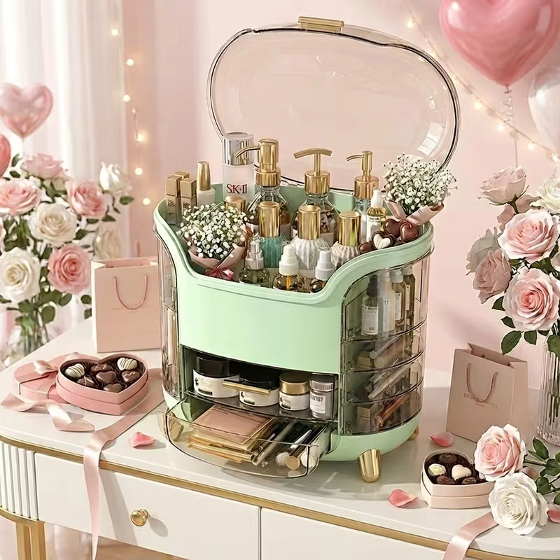 منظم جامبو متعدد الأدراج لتنظيم أدوات الميكب والعناية بالشعر والبشرة - Jumbo Multi Drawer Organizer for Makeup Hair & Skincare Essentials - Image 4