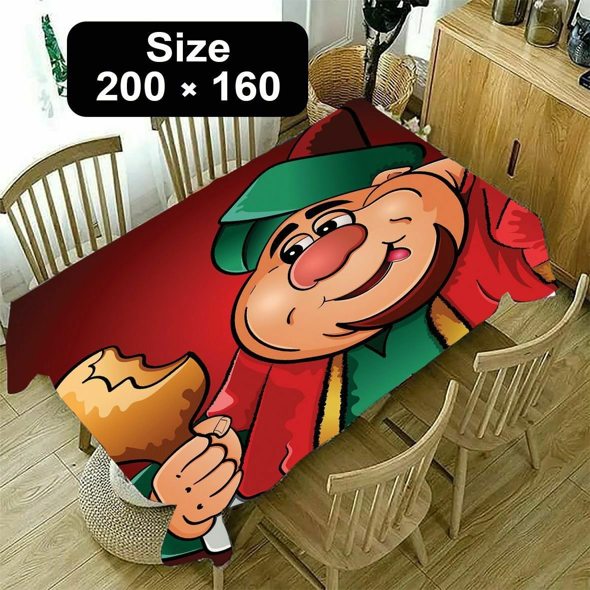 مفرش سفرة رمضاني برسومات ثري دي مختلفة - Ramadan Tablecloth with 3D Pattern Designs - Image 4