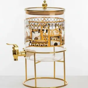 Alternative view of ديسبنسر عصائر رمضاني 2.6 لتر بحامل معدني - Ramadan Juice Dispenser with Metal Stand 2.6L