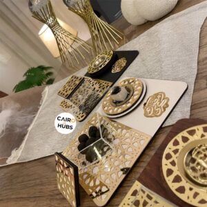 Alternative view of مبخرة رمضان كريم خشب وأكريليك مع علبة لحفظ البخور - Ramadan Incense Burner Wood & Acrylic with Acrylic Storage Box